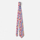 STYLISH COLORFUL FLOWERS PATTERN STROPDAS (Achterkant)