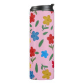 STYLISH COLORFUL FLOWERS PATTERN THERMOSBEKER (Gedraaid links)