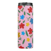 STYLISH COLORFUL FLOWERS PATTERN THERMOSBEKER (Achterkant)
