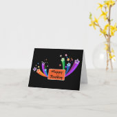 Stylish Corporate Birthday Wenskaart Kaart (Gele Bloem)