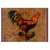 Stylish Country Rooster Kitchen Snijplank (Voorkant)