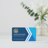 Stylish Creative Arrows Business Owners Visitekaartje (Staand voorkant)