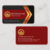 Stylish Creative Gold Arrowheads Businessman Visitekaartje (Voorkant / Achterkant)