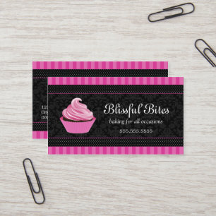 Stylish Cupcake Bakery Visitekaartje