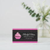 Stylish Cupcake Bakery Visitekaartje (Staand voorkant)