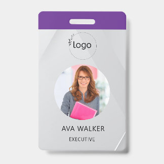 Stylish Custom Company Employee Photo Badge
