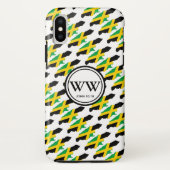 Stylish Custom JAMAICA Monogram Case-Mate iPhone Case (Achterkant)