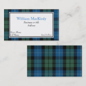 Stylish Custom MacKirdy Scottish Tartan Pset Visitekaartje (Voorkant / Achterkant)