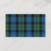 Stylish Custom MacKirdy Scottish Tartan Pset Visitekaartje (Achterkant)