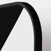 Stylish Custom Named Classic White with Black Pickleball Paddle (Links Detail)