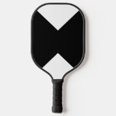 Stylish Custom Named Classic White with Black Pickleball Paddle (Achterkant)
