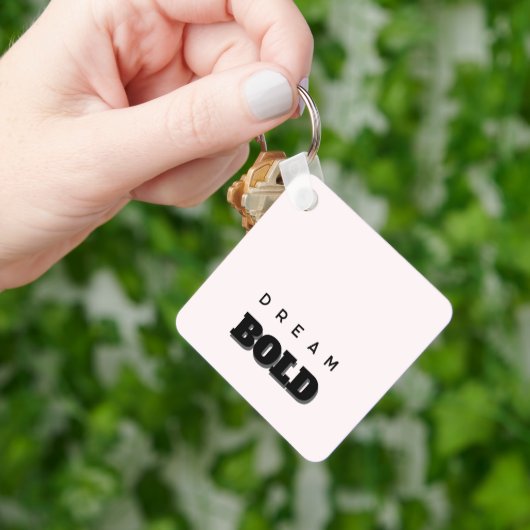 Stylish Customizable Button Pin Keychain (Hand)