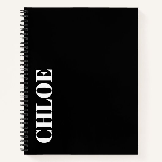 Stylish Customizable Personalized Name Gift  Notitieboek (Voorkant)