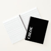 Stylish Customizable Personalized Name Gift Notitieboek (Binnen)