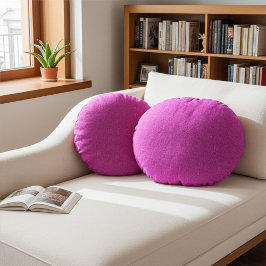 Stylish Cute and Elegant Abstract Hot Pink Pattern Rond Kussen