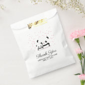 Stylish Cute Panda Baby shower Dank je tas Bedankzakje (Gezegeld)