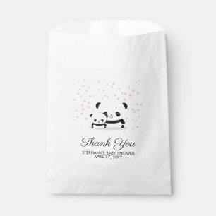 Stylish Cute Panda Baby shower Dank je tas Bedankzakje