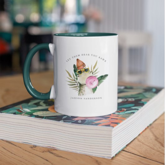 Stylish Cute Waterverf Dinosaur | Monogram Mok