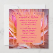 Stylish Dahlia Wedding Kaart (Achterkant)