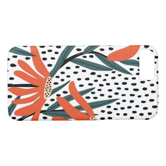 Stylish Daisy Drawn Petals Case-Mate iPhone Case (Achterkant (Horizontaal))