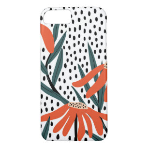 Stylish Daisy Drawn Petals iPhone 8/7 Hoesje