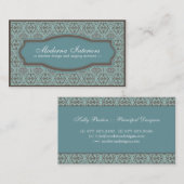 Stylish Damask Visitekaartje (Voorkant / Achterkant)