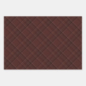 Stylish dark rich Christmas plaid holiday Inpakpapier Vel (Voorkant 2)