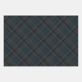 Stylish dark rich Christmas plaid holiday Inpakpapier Vel (Voorkant)