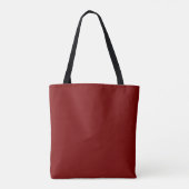 Stylish Deep Red Personalized  Tote Bag (Achterkant)