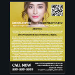 Stylish Dermatologist, Dermatology Clinic, QR Code Flyer<br><div class="desc">Stijlvolle dermatoloog,  Dermatologiecliniek,  QR-code Adverteren brochures door de Visitekaartje winkel.</div>