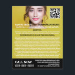 Stylish Dermatologist, Dermatology Clinic, QR Code Flyer<br><div class="desc">Stijlvolle dermatoloog, Dermatologiecliniek, QR-code Adverteren brochures door de Visitekaartje winkel.</div>