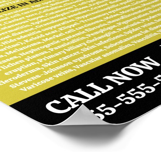 Stylish Dermatologist, Dermatology Clinic, QR Code Poster (Hoek)