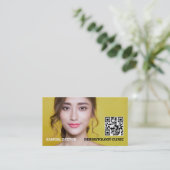 Stylish Dermatologist, Dermatology Clinic, QR Code Visitekaartje (Staand voorkant)