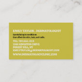 Stylish Dermatologist, Dermatology Clinic, QR Code Visitekaartje (Achterkant)