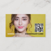 Stylish Dermatologist, Dermatology Clinic, QR Code Visitekaartje (Voorkant)
