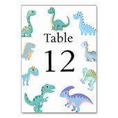 Stylish Dinosaur Baby Shower White Kaart (Achterkant)