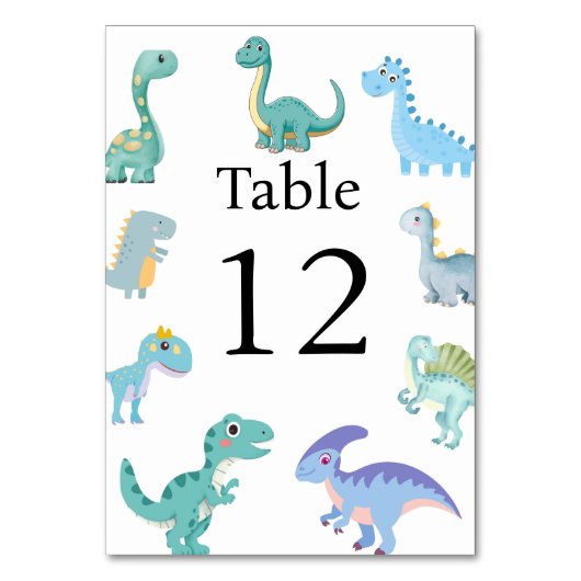 Stylish Dinosaur Baby Shower White Kaart (Voorkant)