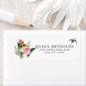 Stylish Dinosaur | Retouradreslabel Etiket (Insitu)