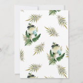 Stylish Dinosaur | Uitnodiging van de partij Birth (Achterkant)