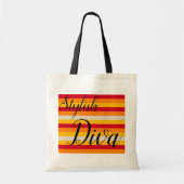 Stylish Diva canvas tas (Voorkant)