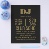Stylish DJ, Club Event Adverteren Flyer (Enkel)