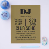 Stylish DJ, Club Event Adverteren Flyer (Enkel)