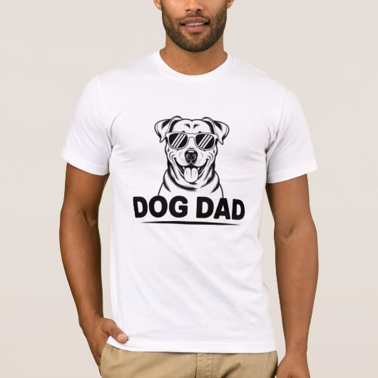 Stylish Dog Dad Tee – Perfect Gift For Dog Lovers T-shirt (Voorkant)