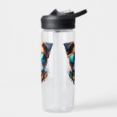 Stylish Dog With Glasses Colorful Modern Pet Art Waterfles (Links)