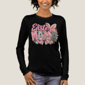 Stylish Easter egg bunny ears spring women outfit  Tri-Blend Shirt (Voorkant)