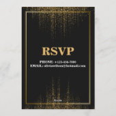 Stylish & Elegant Birthday Party Invitation Kaart (Achterkant)