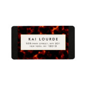 Stylish Elegant Tortoiseshel Etiket (Voorkant)