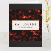 Stylish Elegant Tortoiseshel Kaart (Gele Bloem)