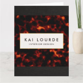 Stylish Elegant Tortoiseshel Kaart (Voorkant)