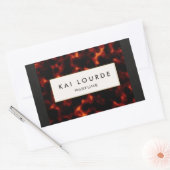 Stylish Elegant Tortoiseshel Rechthoekige Sticker (Envelop)